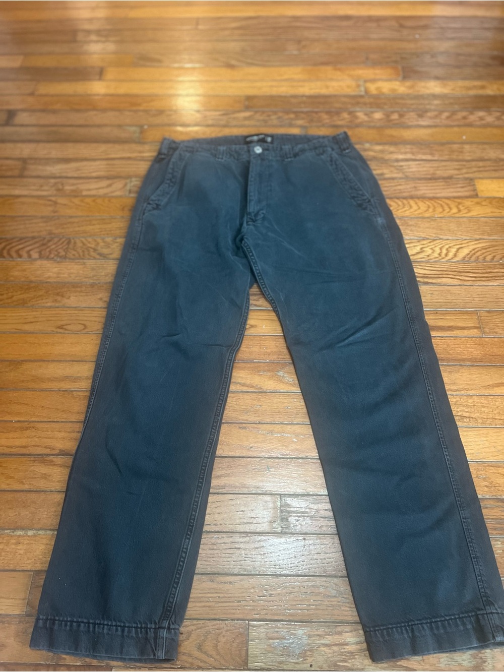 Abercrombie & Fitch Men's Straight Chinos - Dark Blue